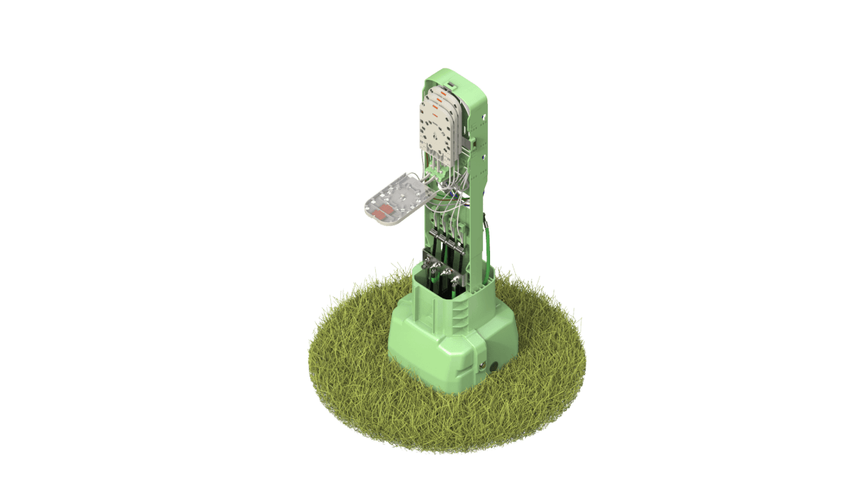 COYOTE 6 pulgadas Pedestal con bandeja Flip de empalme